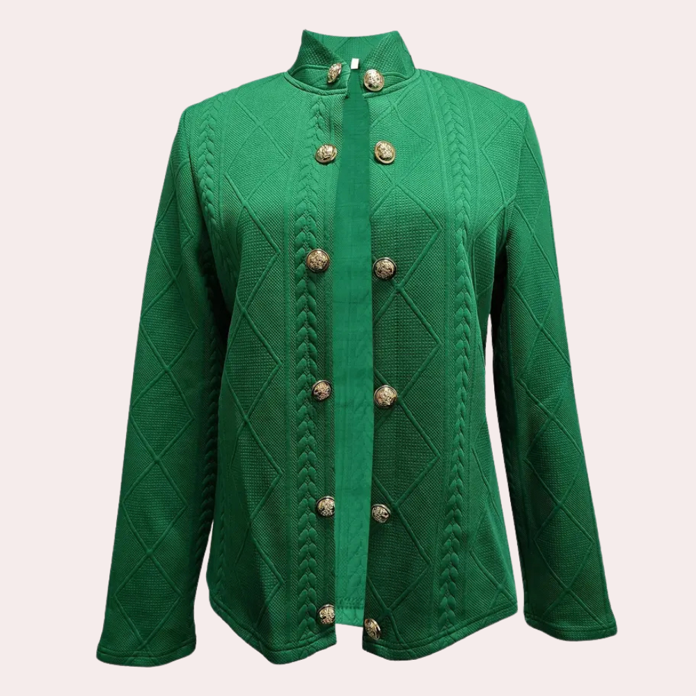 Eleganter Damen Wintermantel mit Knöpfen
