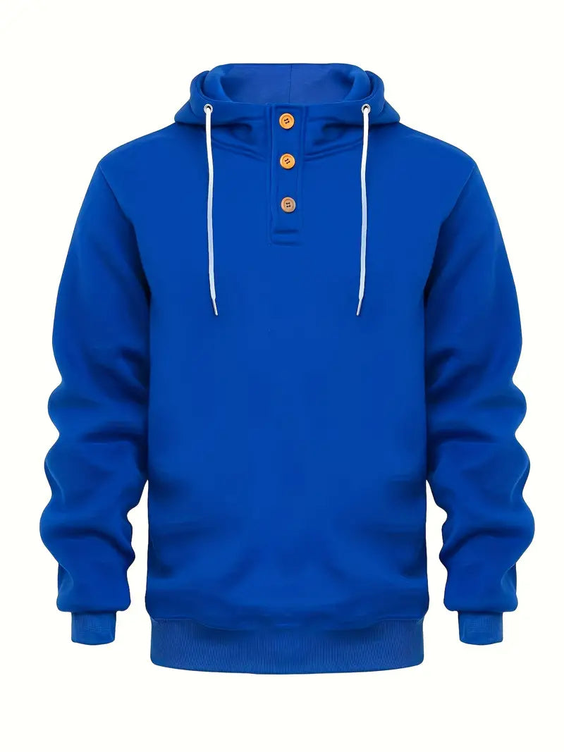Herren Hoodie Langarm Warm Modern