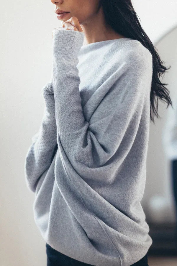 Asymmetrische Sweatjacke Off-Shoulder Style