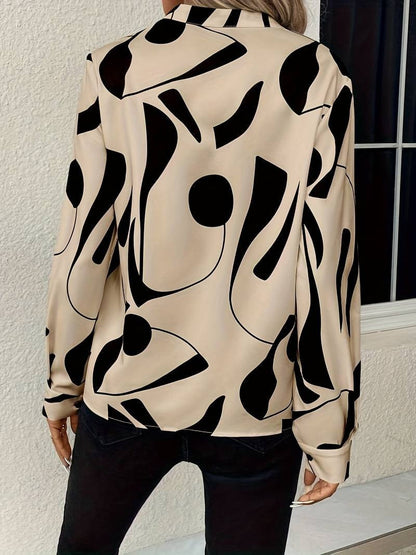Elegante Bluse Mit Langen Ärmeln - IdealeKleiden