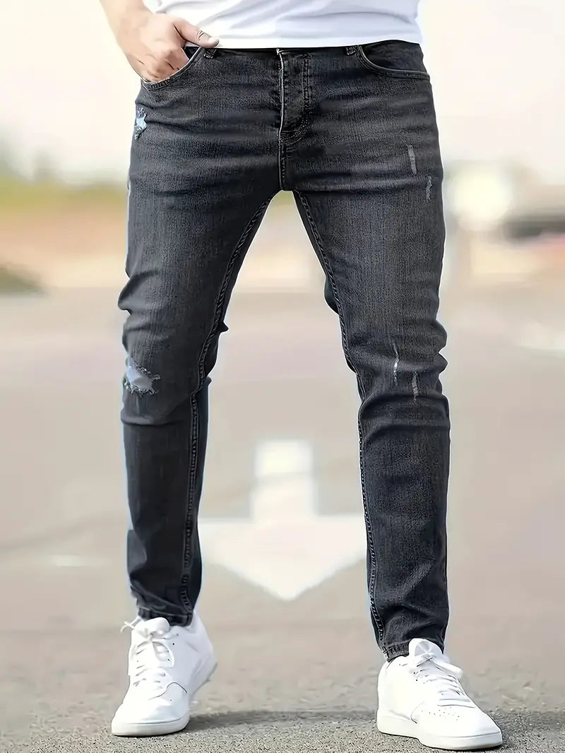 Rippen-Jeans Frühjahr Trendy Herrenhose