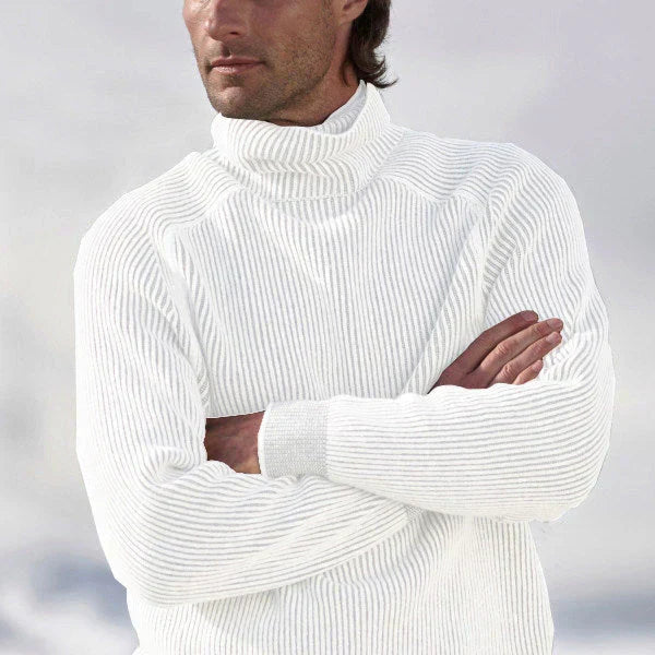 Stilvoller Herren Pullover Rollkragen