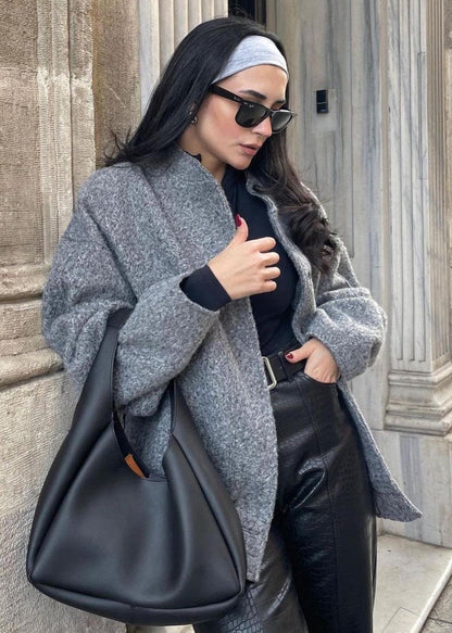 Elegante Bouclé Jacke Klassisch