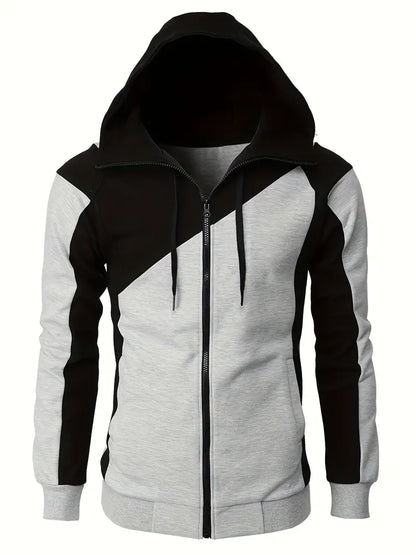Herren Langarm-Hoodie Sportlich Modern