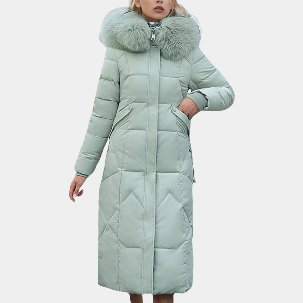 Eleganter Damen Wintermantel Luxus Design
