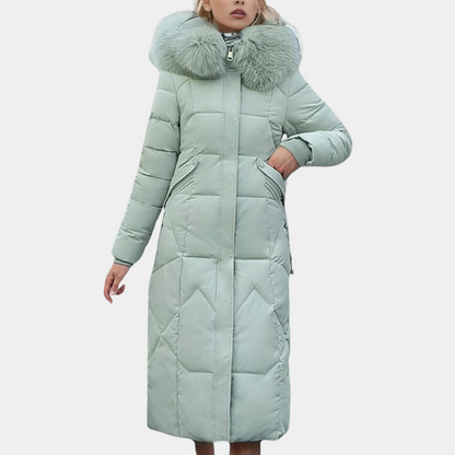 Eleganter Damen Wintermantel Luxus Design