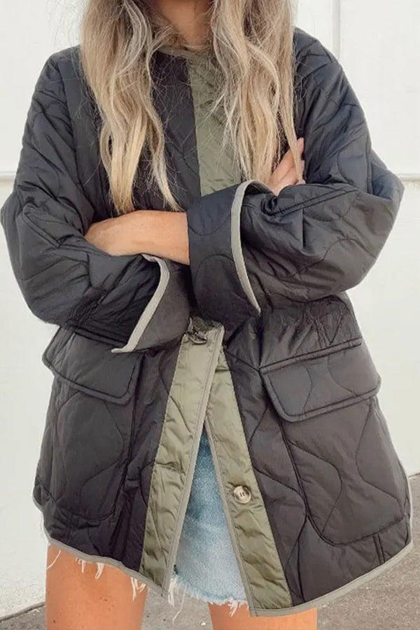 Bequeme Baumwolljacke Farbenfroh Mit Tasche