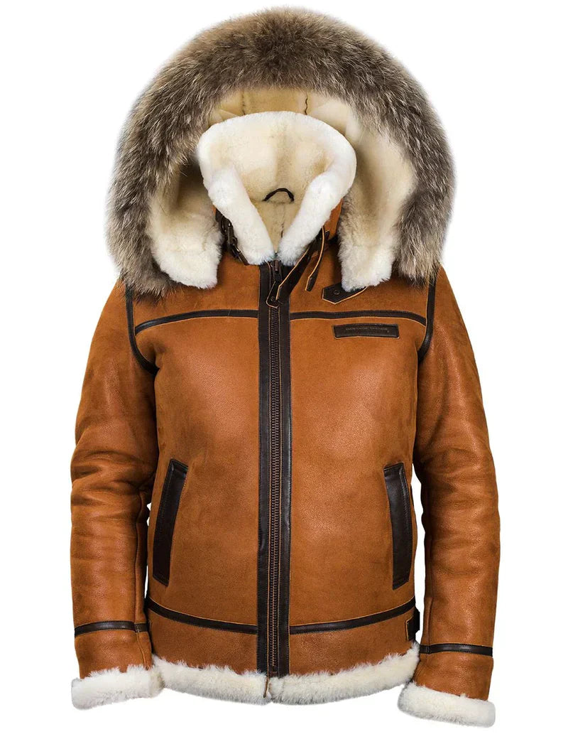 Elegante Damenjacke mit Kunstpelz