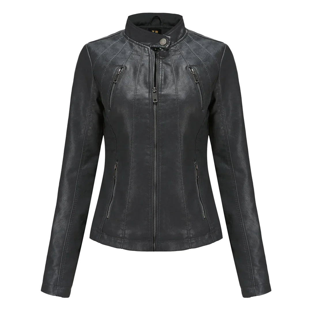 Elegante Lederjacke Damen Stylish