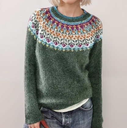 Nordische Strickjacke Weich Wollig Elegantes Design - IdealeKleiden