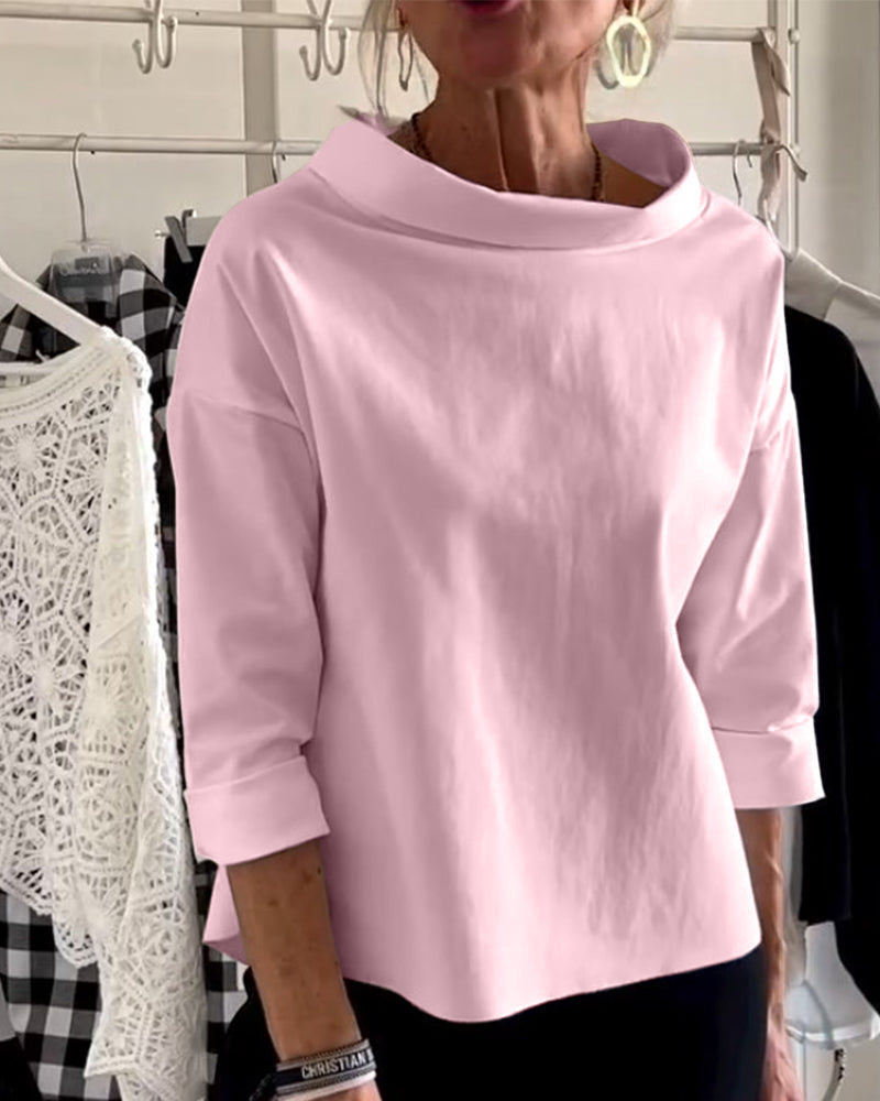 Damen Oberteil Kurzarm Modern Chic