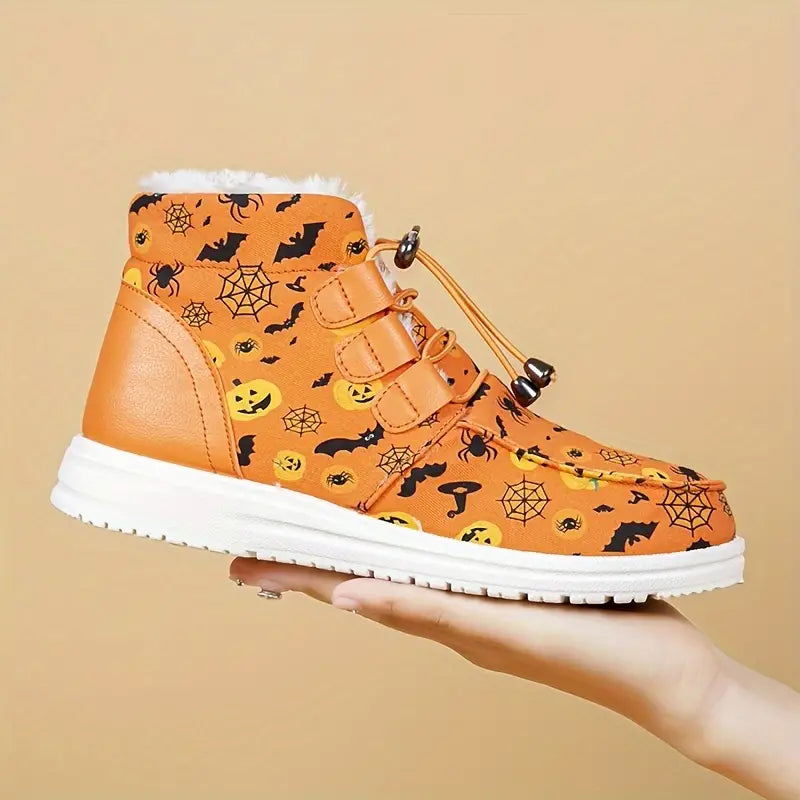 Damen Winterstiefel Gruselig Halloween Design