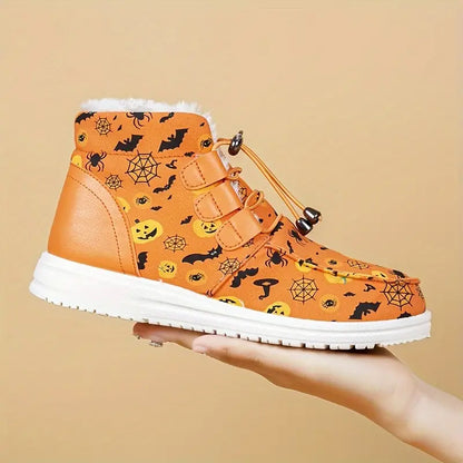 Damen Winterstiefel Gruselig Halloween Design