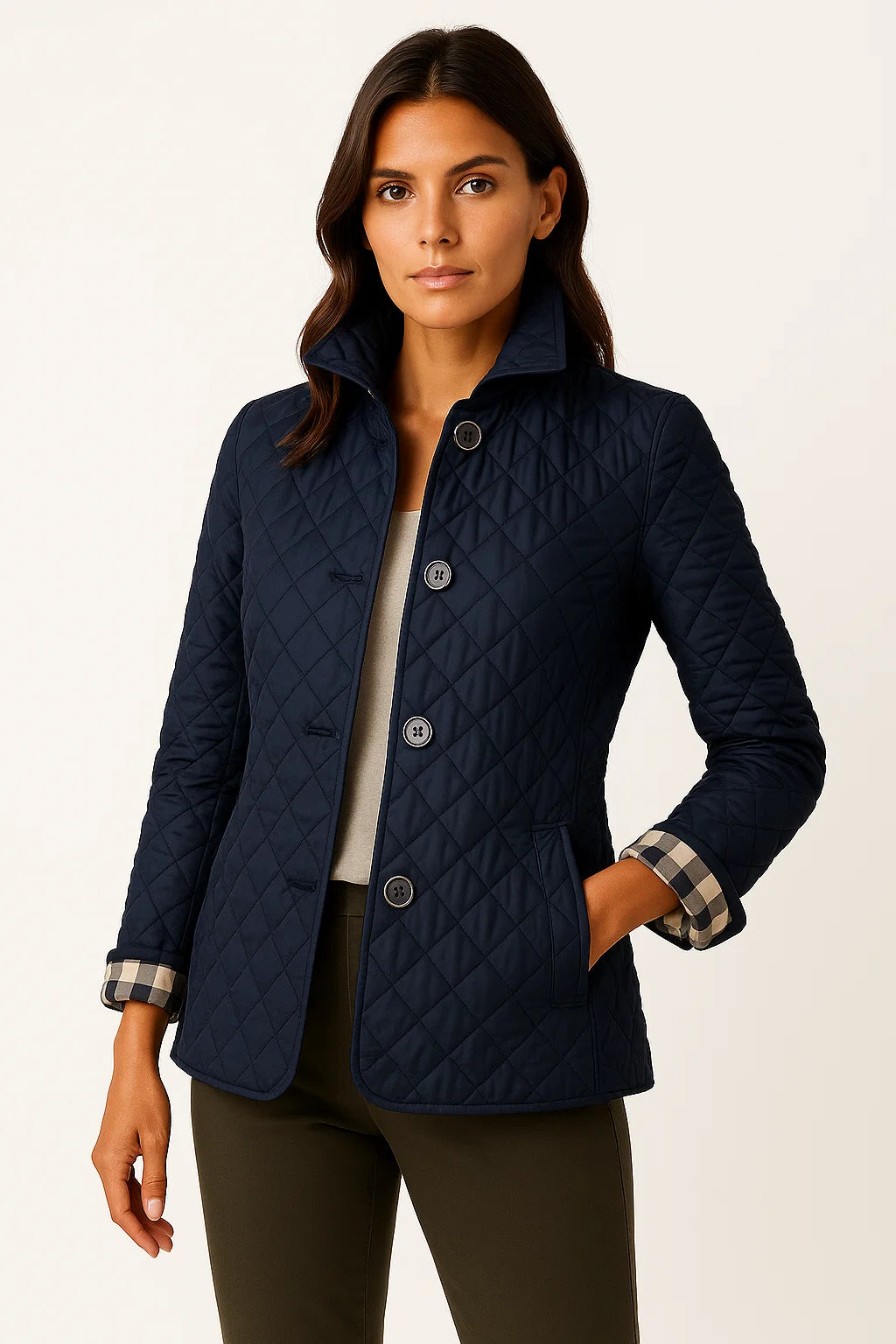 Stylische Steppjacke Damen Warm Und Leicht