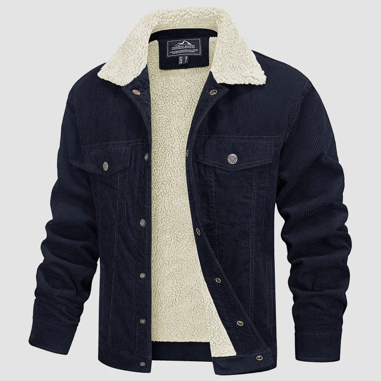 Herren Cordjacke Warm Bequem