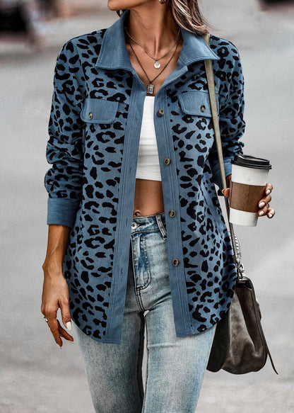 Leopard Jacke Damen Frühjahr Trendy Premium