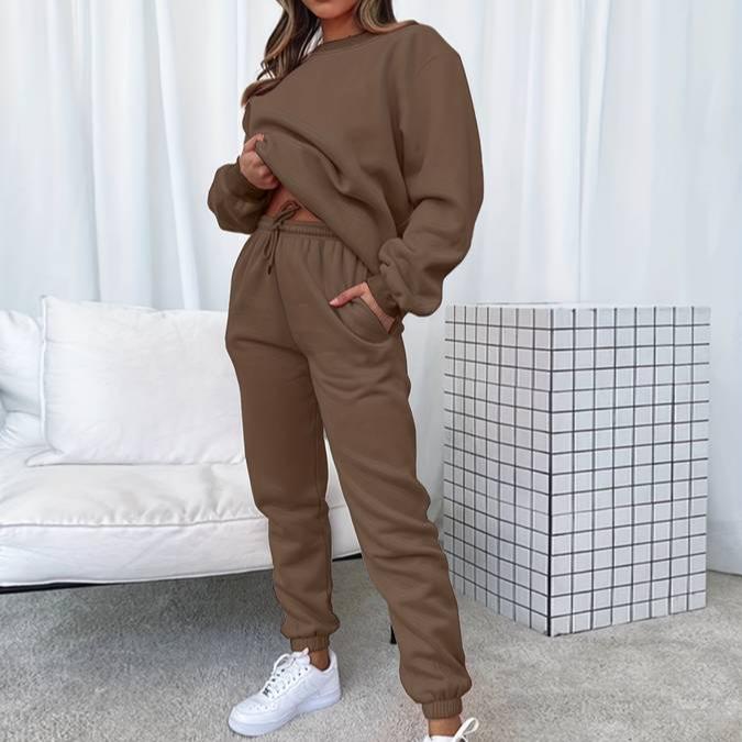 Damen Jogginganzug Set Bequem Sportlich