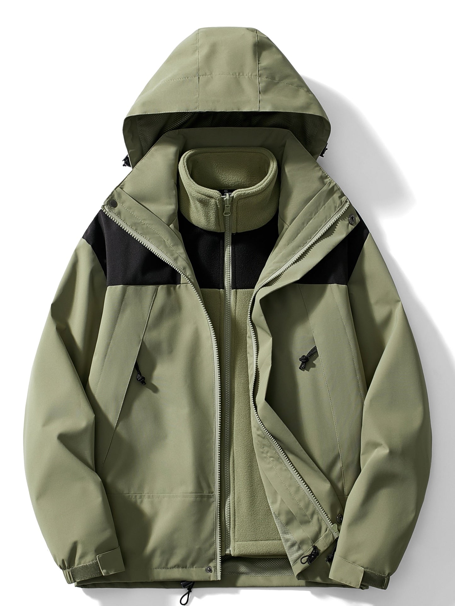 Herren Winterjacke 3-in-1 Funktion Kapuze