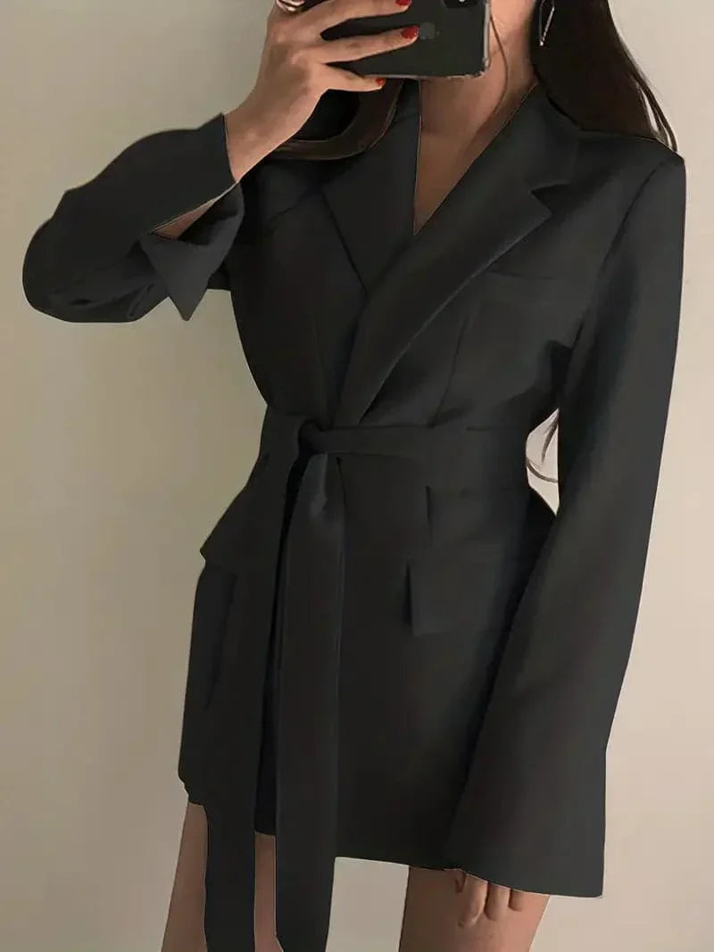 Elegantes Blazer-Kleid Damen Mini