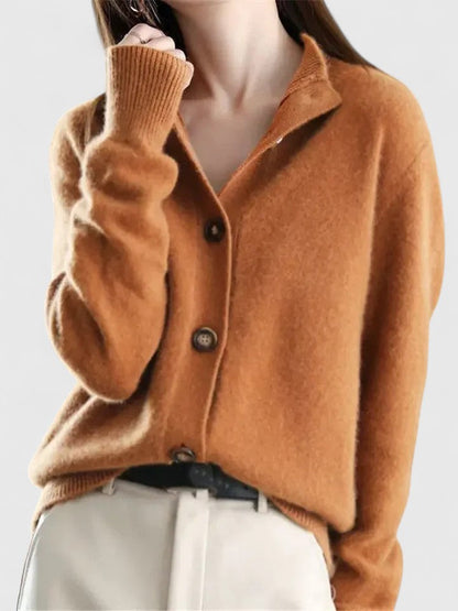 Strickcardigan Damen Modern Knöpfe