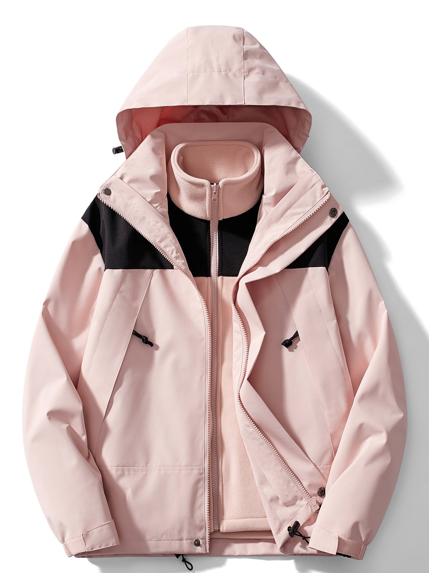 Herren Winterjacke 3-in-1 Funktion Kapuze