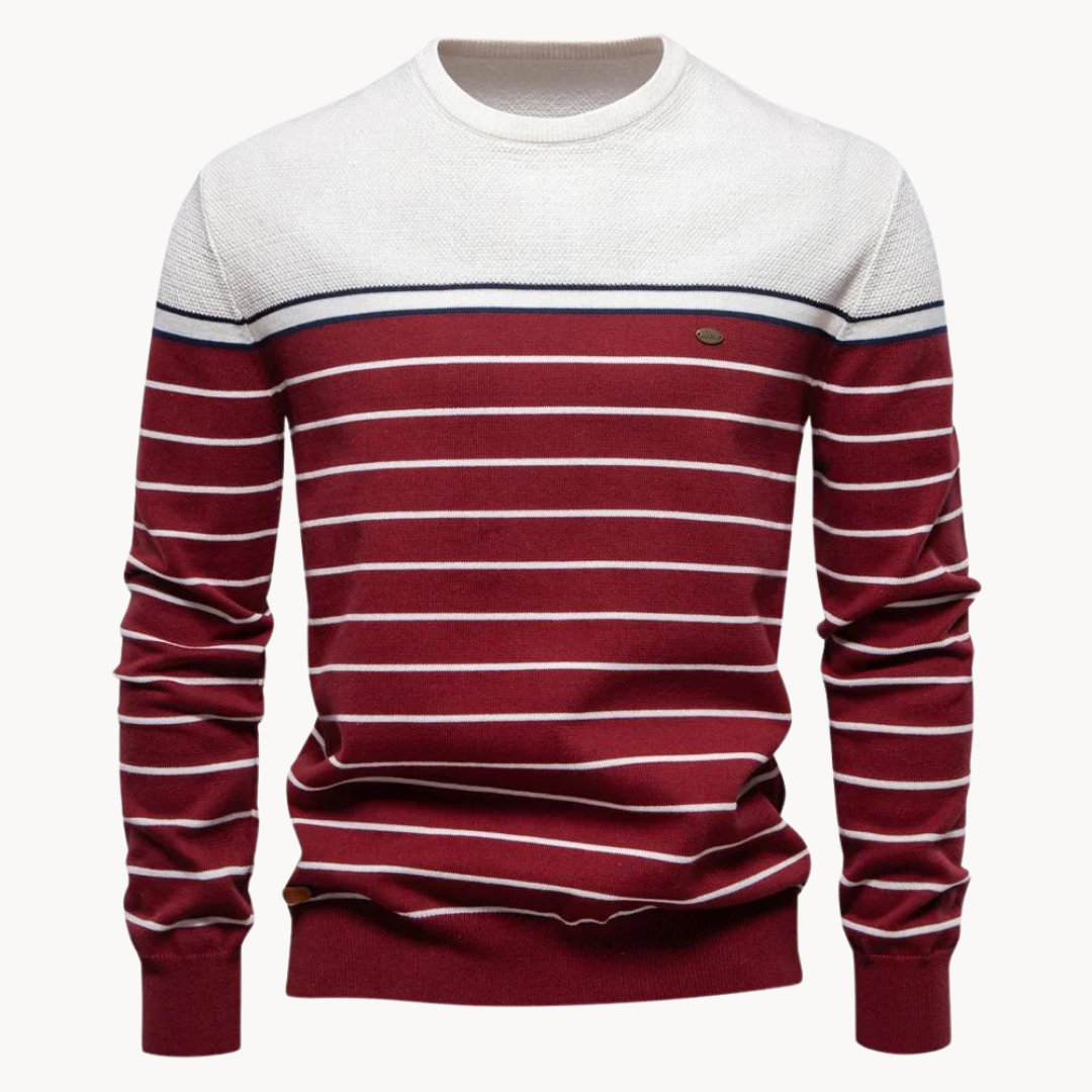 Streifenpullover Damen Baumwolle Modern
