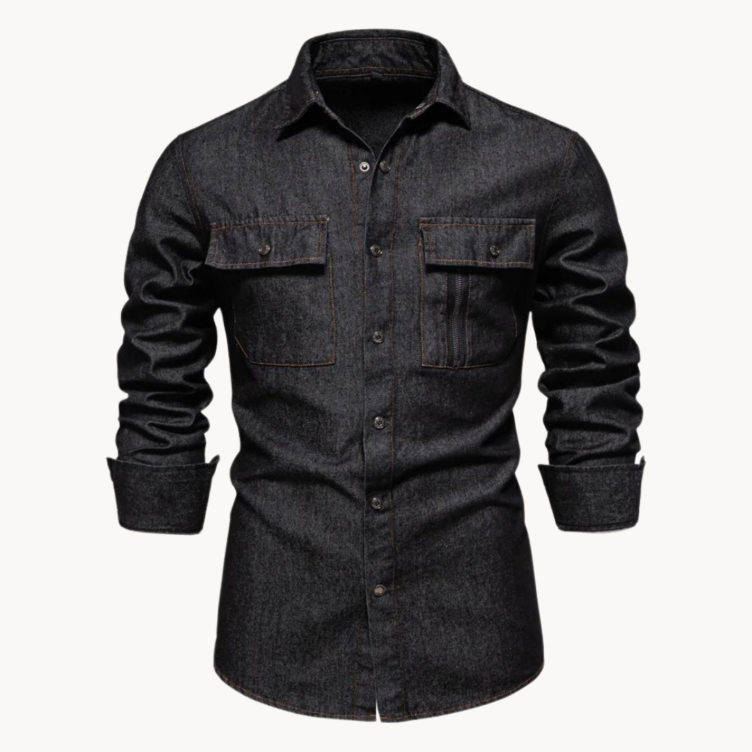 Bequemes Jeanshemd Locker Sitz - IdealeKleiden