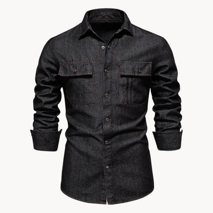 Bequemes Jeanshemd Locker Sitz - IdealeKleiden