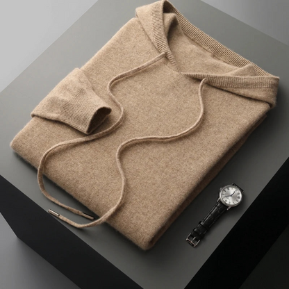 Weiche Merino Strickjacke Kapuze