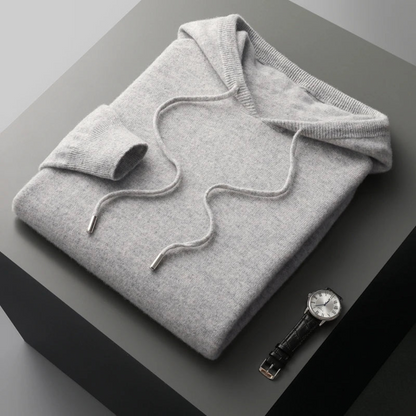 Weiche Merino Strickjacke Kapuze