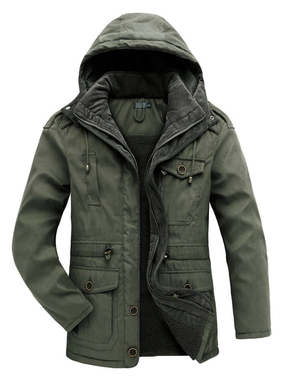Herren Winterjacke Warm Kapuze Funktionell