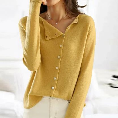 Kuschelige Cardigan Damen Runder Hals