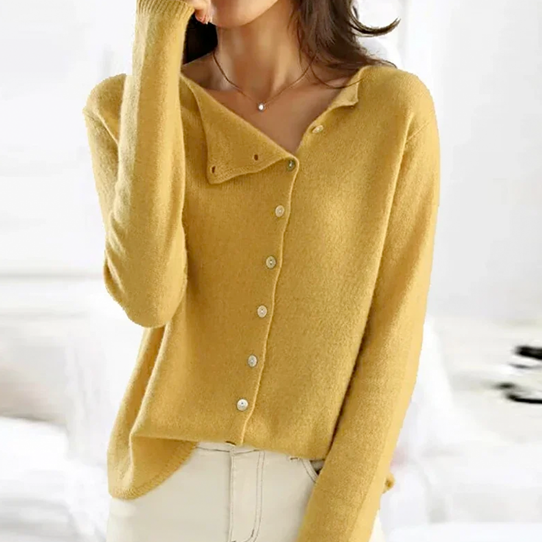 Weinrot Gestrickter Kaschmir Pullover Damen