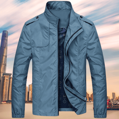 Herren Herbstjacke Oxford Stil Kragen