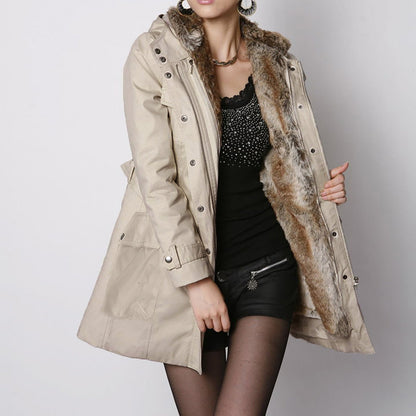 Elegantes Damenparka Mit Gürtel & Chic Details - IdealeKleiden