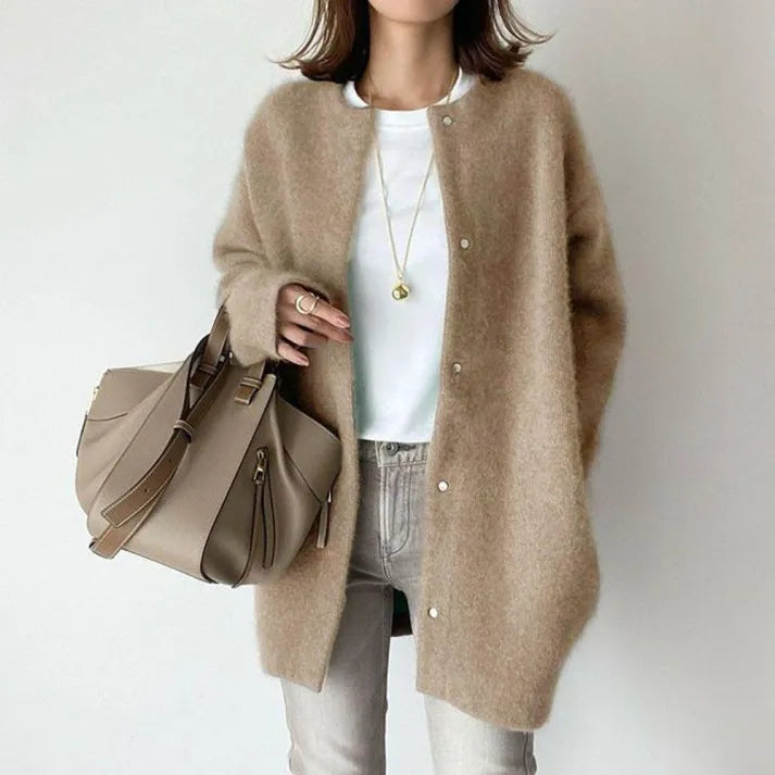 Warme Merinowolle Jacke Damen
