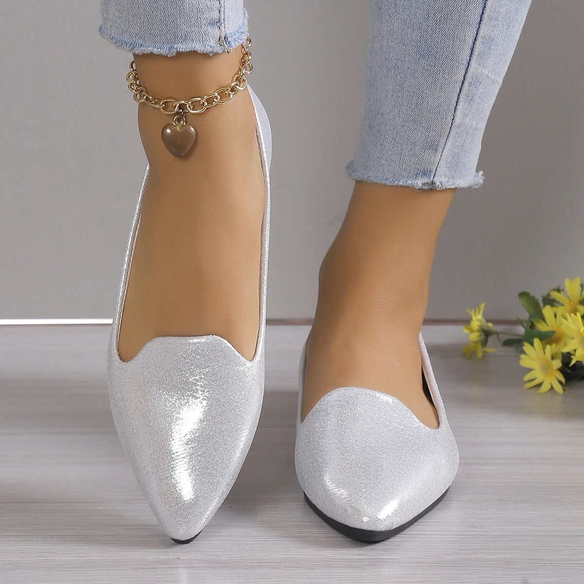 Damen Ballerinas Frühling Trendy Schuhe