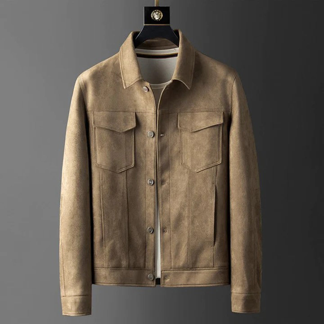 Herren Wildlederjacke Wind- und Wasserfest