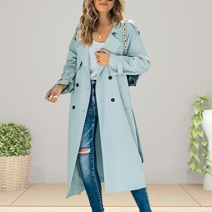 Eleganter Damen Trenchcoat Übergangszeit Modell