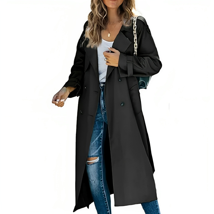 Stylisher Damen-Trenchcoat Elegant mit Gürtel