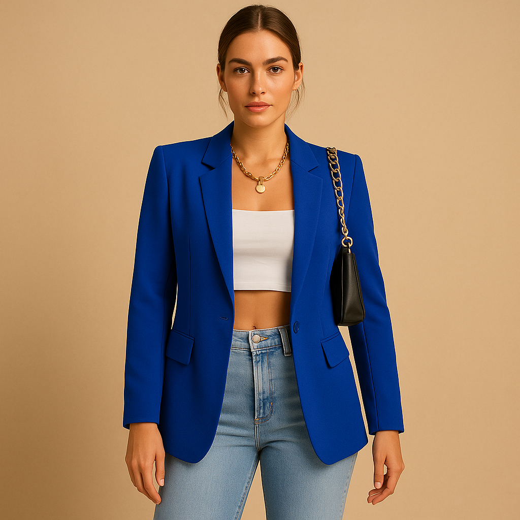 Damen Blazerjacke Slim Fit