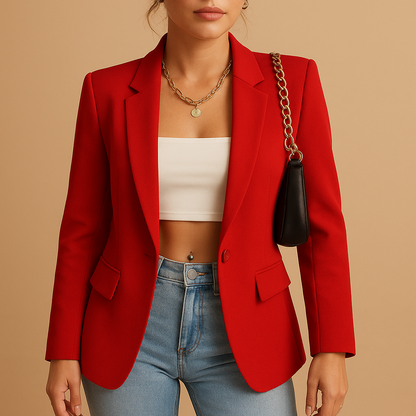 Damen Blazerjacke Slim Fit