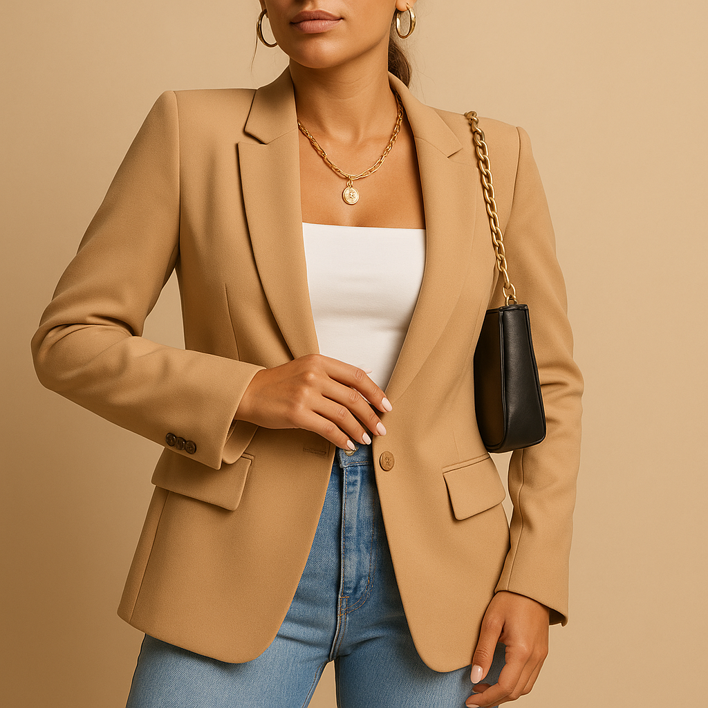 Damen Blazerjacke Slim Fit