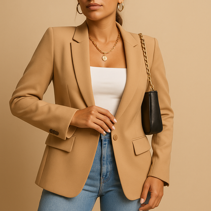 Damen Blazerjacke Slim Fit