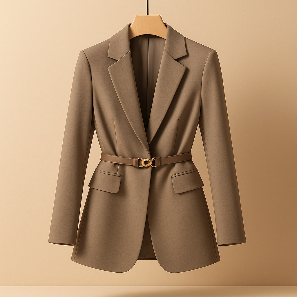 Damen Blazer Elegant Taillierte Form