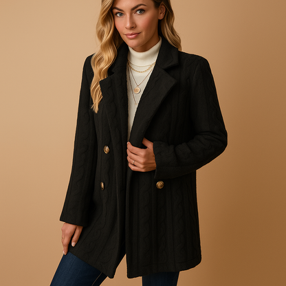 Warme Damen Winterjacke Teddy Lang