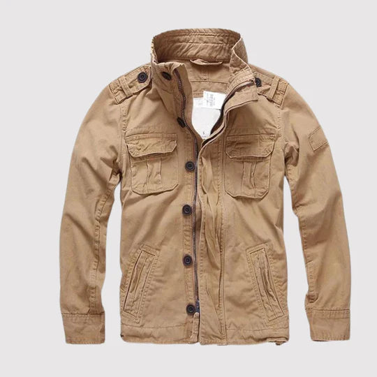 Praktische Outdoor-Jacke Mit Vielen Taschen