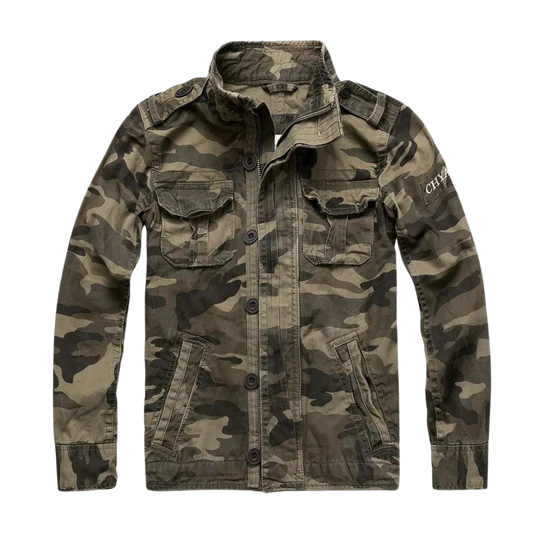 Praktische Outdoor-Jacke Mit Vielen Taschen