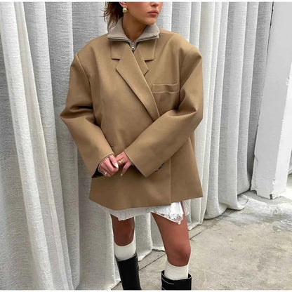 Stylische Damen Blazer Große Größen