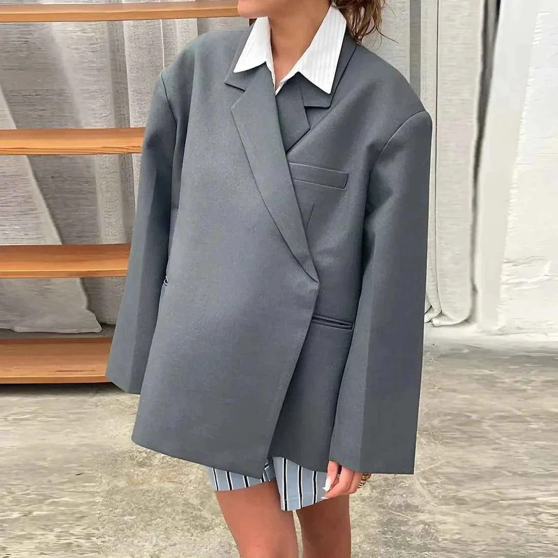 Stylische Damen Blazer Große Größen